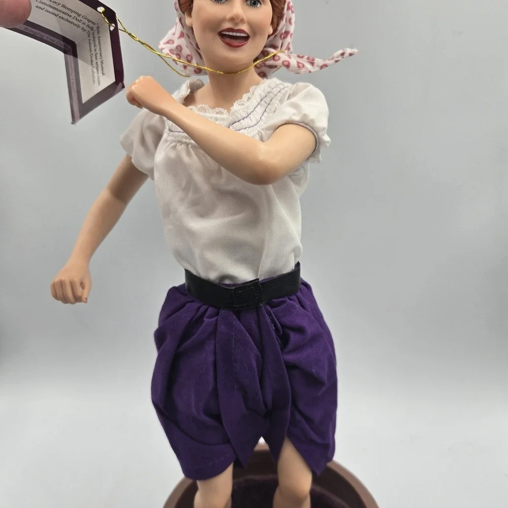 I Love Lucy Ashton Drake Doll Lucy Stomping Grapes 65th Anniversary Musical Read